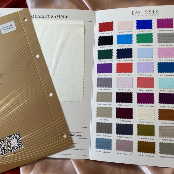 Silk Satin with Spandex 19mm Colour Card