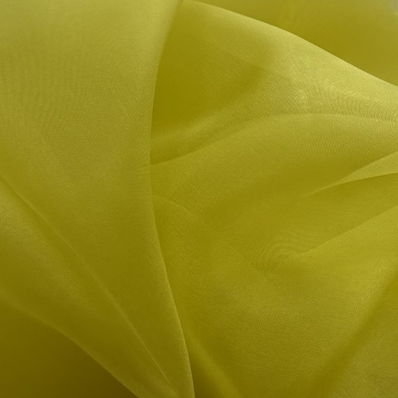 Silk Organza Canary Yellow 5.5MM fabric