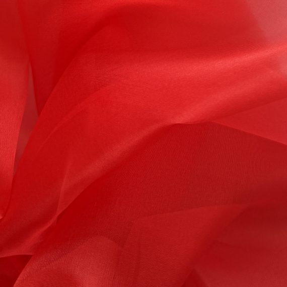 Silk Organza China Red 5.5MM fabric