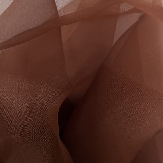 Silk Organza Coffee 5.5MM fabric
