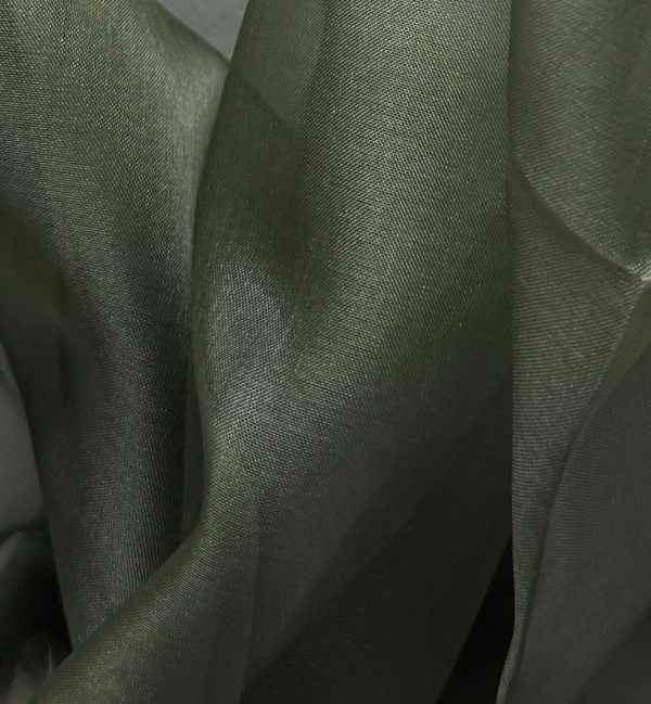 Silk Organza Dark Green 5.5MM fabric