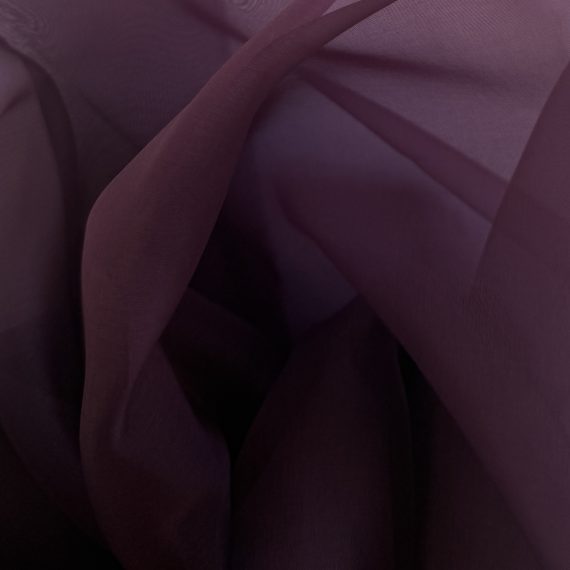 Silk Organza Deep Purple 5.5MM fabric
