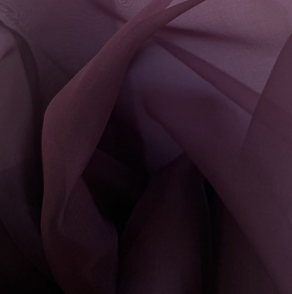 Silk Organza Deep Purple 5.5MM fabric