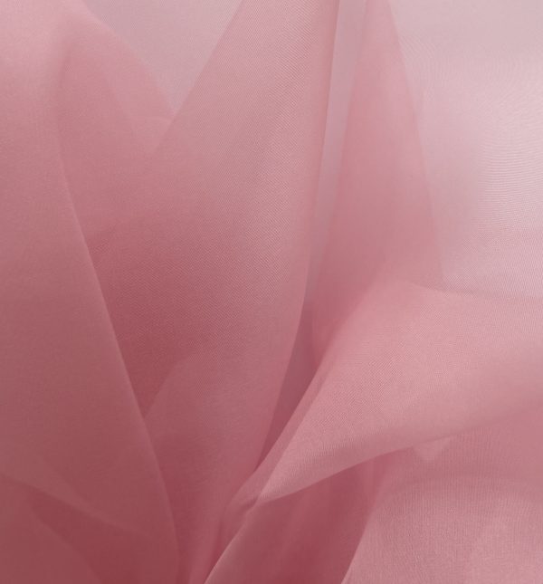 Silk Organza Dusty Rose 5.5MM fabric