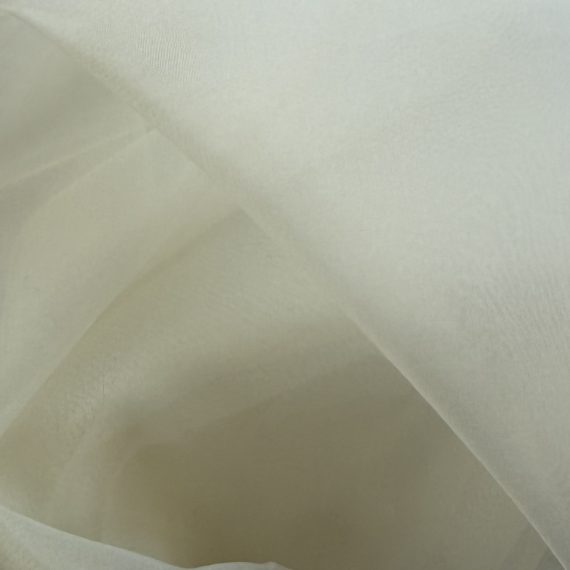 Silk Organza in Natural White 5.5MM fabric