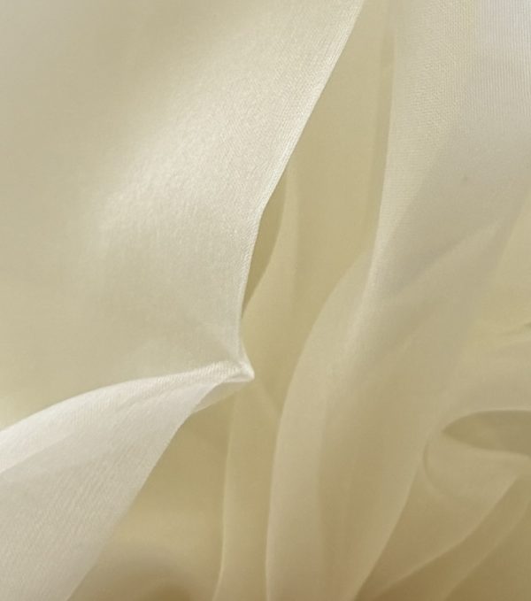 Silk Organza Pale Banana 5.5MM fabric