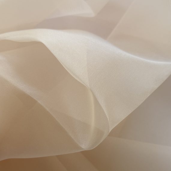 Silk Organza Pearl Blush 5.5MM fabric