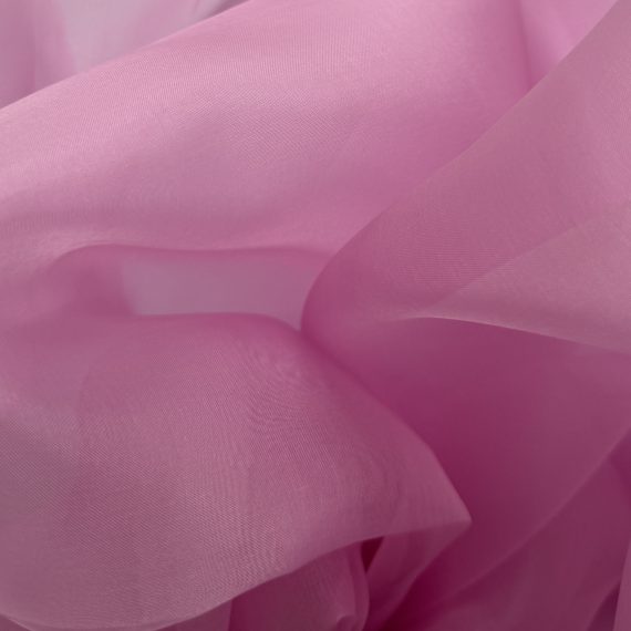 Silk Organza Pink 5.5MM fabric