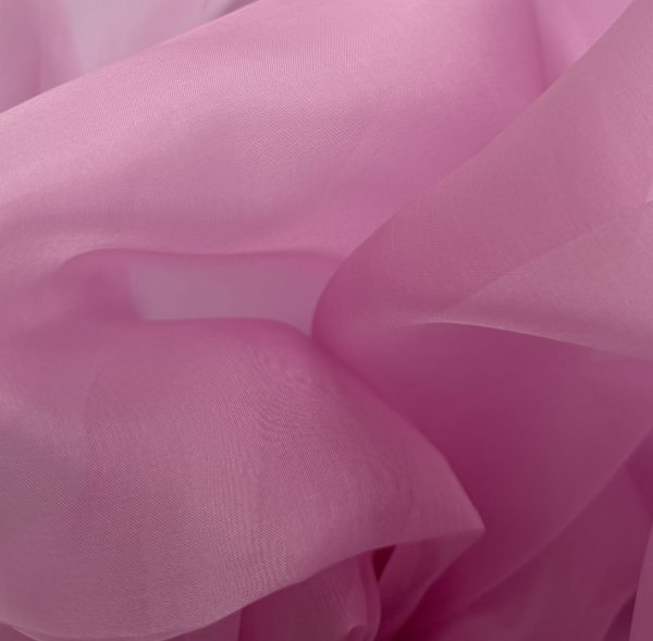 Silk Organza Pink 5.5MM fabric