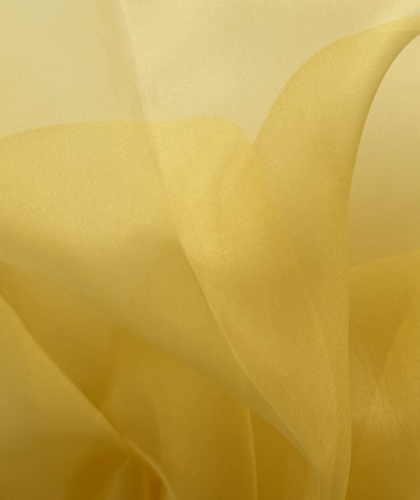 Silk Organza Primrose Yellow 5.5MM fabric
