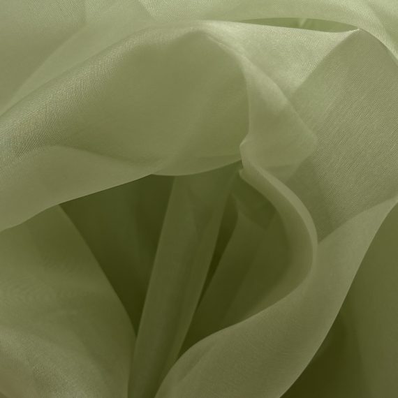 Silk Organza Swamp Green 5.5MM fabric