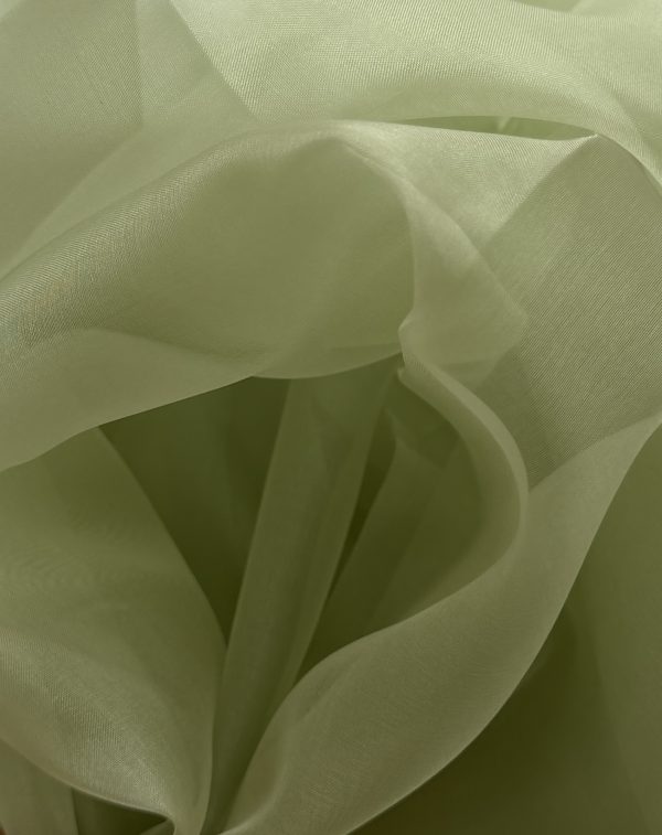 Silk Organza Swamp Green 5.5MM fabric