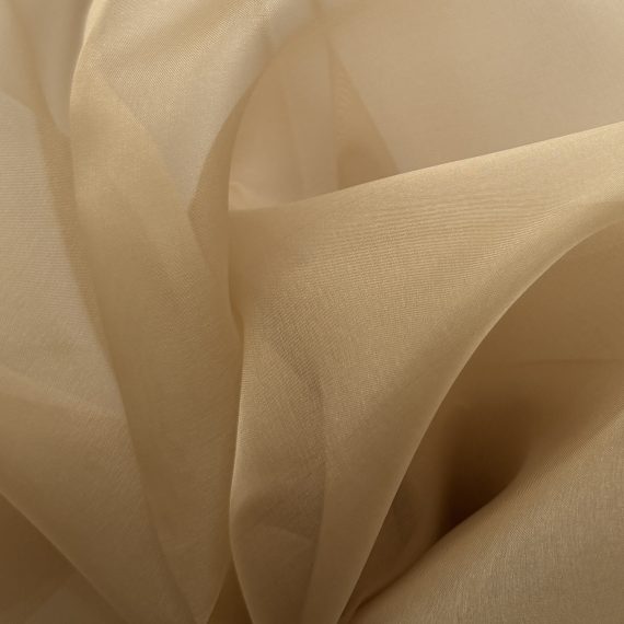Silk Organza Warm Taupe 5.5MM fabric