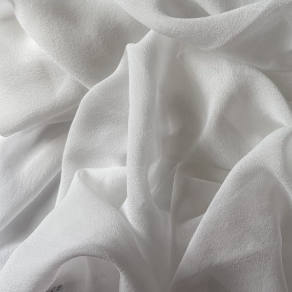 Silk Georgette Bleach White 10MM fabric