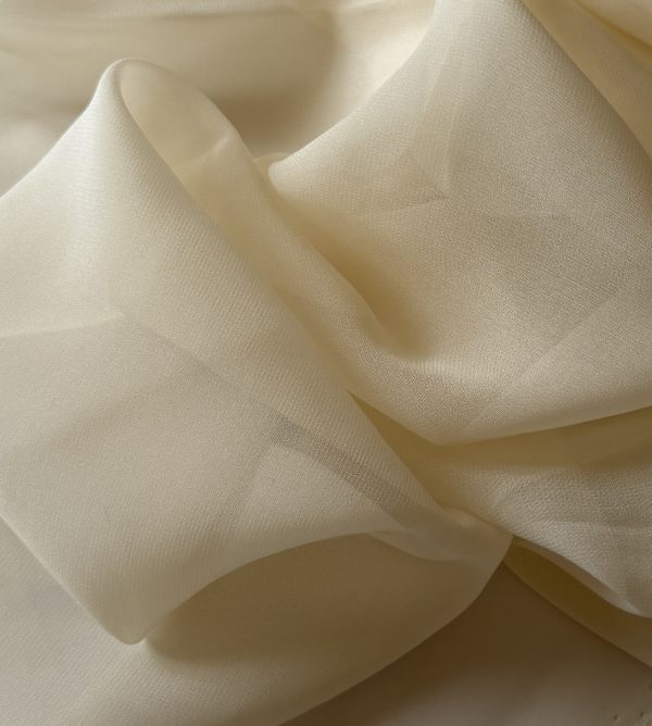 Silk Georgette Champagne 10MM fabric