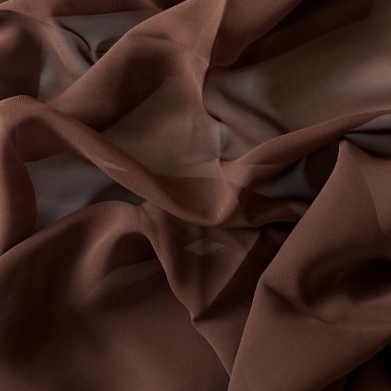 Silk Georgette Coffee 10MM fabric