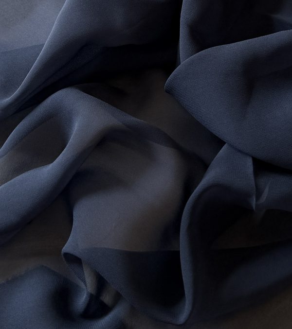 Silk Georgette Dark Navy 10MM fabric