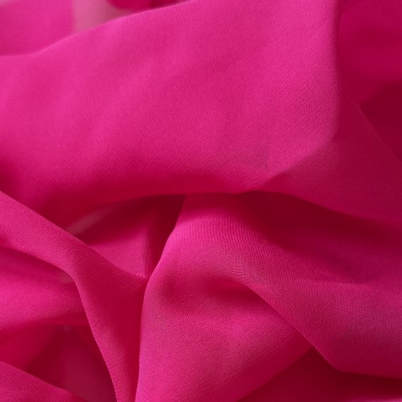 Silk Georgette Deep Fuchsia 10MM fabric