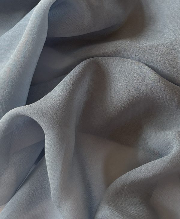 Silk Georgette Faded Denim 10MM fabric