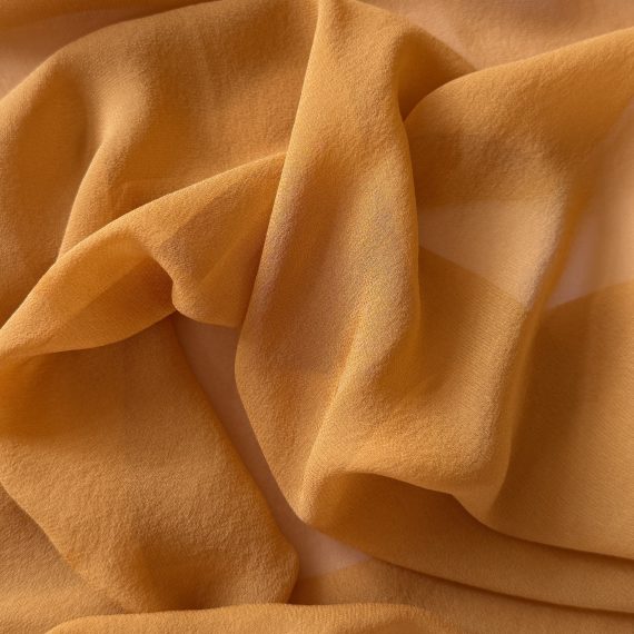 Silk Georgette Inca Gold 10MM fabric