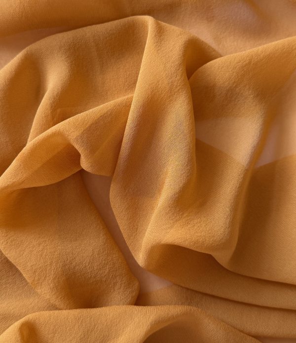 Silk Georgette Inca Gold 10MM fabric