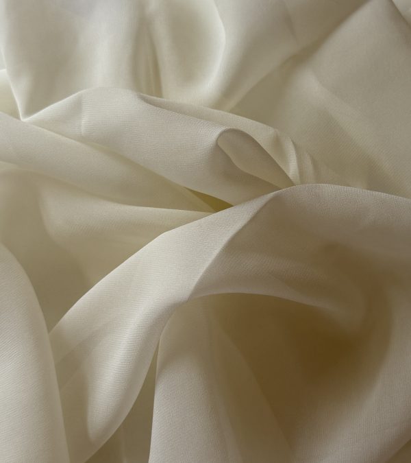 Silk Georgette Ivory 10MM fabric