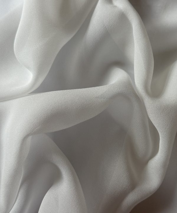 Silk Georgette Natural White 10MM fabric