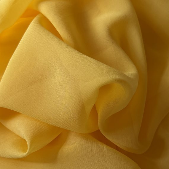 Silk Georgette Primrose Yellow 10MM fabric