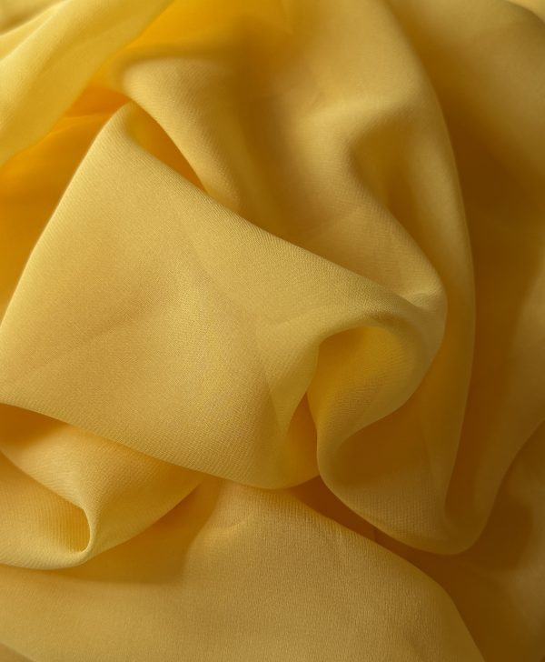 Silk Georgette Primrose Yellow 10MM fabric