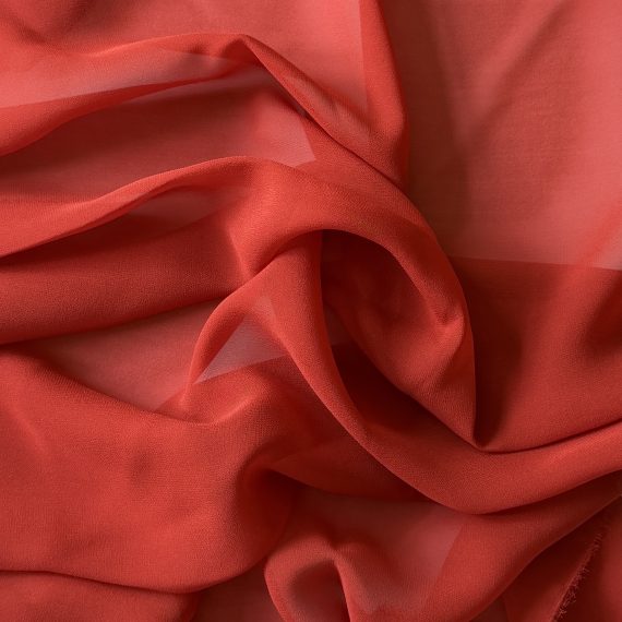 Silk Georgette Rosewood 10MM fabric