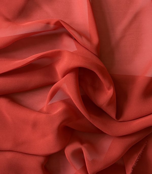 Silk Georgette Rosewood 10MM fabric