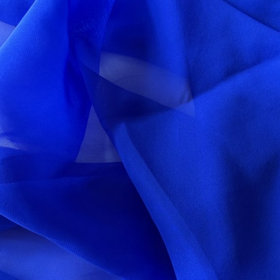 Silk Georgette Royal Blue 10MM fabric