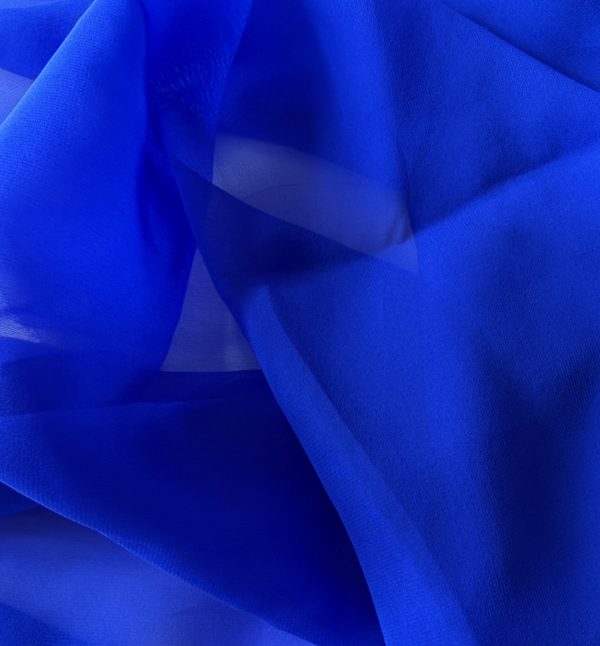 Silk Georgette Royal Blue 10MM fabric