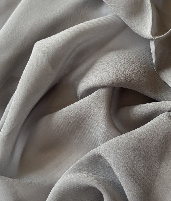 Silk Georgette Steel Gray 10MM fabric