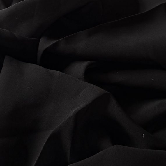 Silk Georgette True Black 10MM fabric