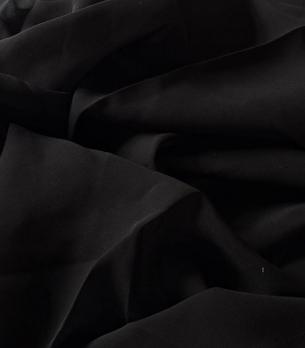 Silk Georgette True Black 10MM fabric
