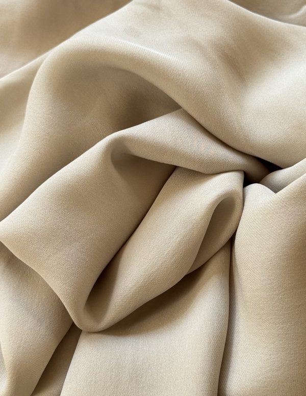 Clearance Silk Double Georgette 16mm Silver Lining Gray 2.7m Sold as One Piece